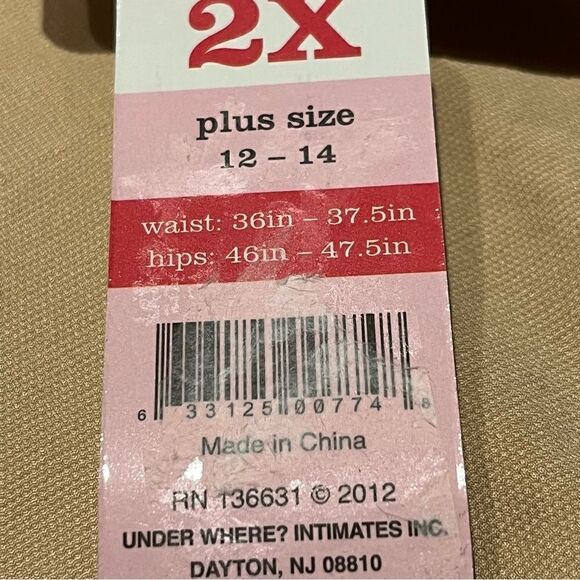 Under Where? Shape Wear Briefs Nude 2X - Picture 7 of 7